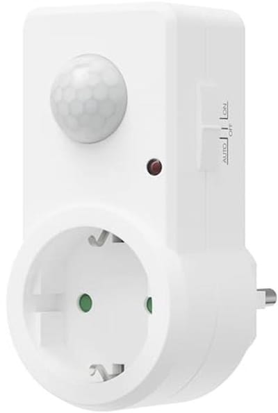 Set van 2 Bewegingssensor Stopcontacten met 120 Graden/9 m Infrarood