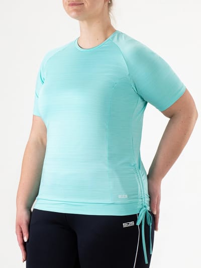 Sjeng Sports IDUN PLUS - Maat: 42 Aruba blue - Tennis Shirt Vrouwen - Sportshirt - Single Jersey