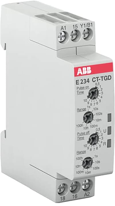 ABB CT-TGD 24-240VAC 2 ABB TIJDRELAIS PULSEREND 1W A1 (CT-TGD, 24-240VAC, 24-48VDC)