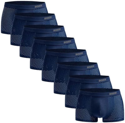 Bamboe Ondergoedset voor Mannen - 8 Stuks, Zacht en Ademend, Perfecte Pasvorm (S-3XL)