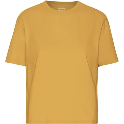 Dames crop top Colorful Standard Organic Burned Yellow
