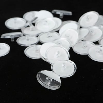 Go Go Gadget - Ophang haakjes - Ophang oogjes - Zelfklevend - Transparant - Ballonnen/ Slingers ophangen - 30mm - 1 set van 10 stuks