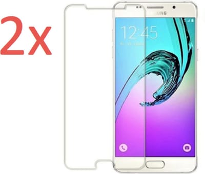 Screenprotector geschikt voor Samsung Galaxy A5 2017 - Gehard Glas Beschermglas Tempered Glass Screen Protector - 2 Stuks