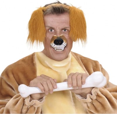 Plastic honden neus - verkleed neuzen - dieren - carnaval - dierenpak - feestneus