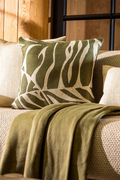 Dutch Decor EDEN - kussenhoes outdoor 45x45 cm - waterafstotend en uv-bestendig - Mayfly - groen