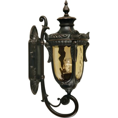 Bohemian Wandlamp - Steady Lighting - Metaal - Bohemian - E27 - L: 26.5cm - Voor Buiten - Woonkamer - Eetkamer - Brons