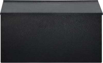Grote Wandgemonteerde Brievenbus voor Buiten - Roestvrijstalen Gepolijst Stalen Box (15,7" x 4,3" x 9,4")
