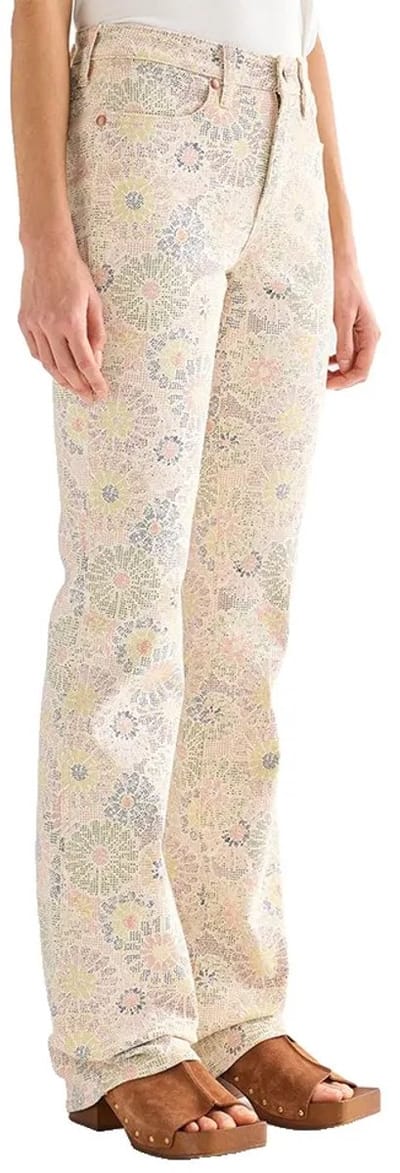 Wrangler 112378169 Bootcut Fit Broek Beige 26 / 32 Vrouw