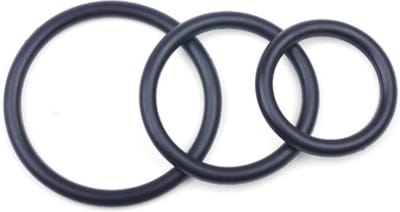 Cock Ring Triple Set Zwart - 3 verschillende maten - Cockring voor mannen -  Stimulerend - Spannend voor koppels - Sex speeltjes - Sex toys - Erotiek - Sexspelletjes voor mannen en vrouwen – Seksspeeltjes - cockring - Penis Ring