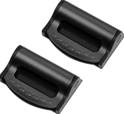 2 Stuks Autoveiligheidsgordel-verstelder, Autoveiligheidsgordelclip voor Volwassenen en Kinderen, Schoudernekbescherming, Riemversteller (Zwart)