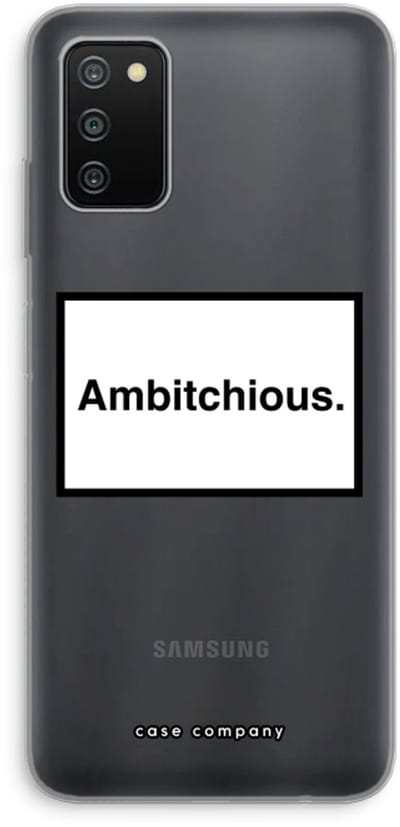 Hoesje geschikt voor Samsung Galaxy A03S hoesje - Ambitchious - Soft Cover Telefoonhoesje - Bescherming aan alle Kanten en Schermrand