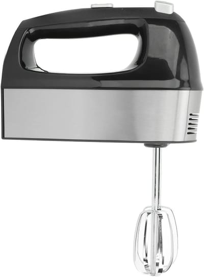 Elektrische Handmixer - Keukenmixer Klopper - Bakken en Koken - 5 Snelheden Krachtig - 500W Vermogen - Zilverkleurig