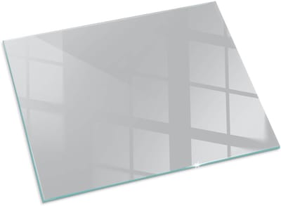Tulup Kachel Vloerplaat - Kleur Lichtgrijs Vloerplaat Voor Houtkachel - 80 cm x 60 cm - Grijs Vloerplaat Voor Kachel - Rechthoek Kachel Vloerplaat - Onderplaat Kachel - Plaat Voor Onder Houtkachel - Plaat Onder Houtkachel