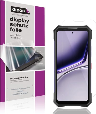 dipos – 4x Beschermfolie geschikt voor Doogee S300 Plus Thermal | Krasbestendige & heldere Screenprotector Ultra-Thin