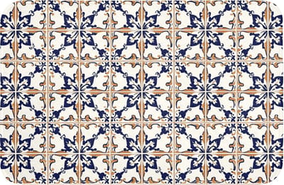 WC mat 60x40 cm - Antislip - Klassiek - Patroon - Kleurrijk - Toiletmat - Vloermat - Douchemat - Toilet tapijt - Toiletmatten