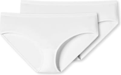 Schiesser Hipster 2-pack biologisch katoen wit - 95/5 Dames Onderbroek - weiss