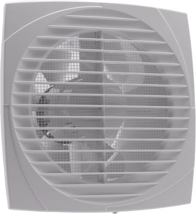 Badkamer-/ toiletventilator D 150 wit