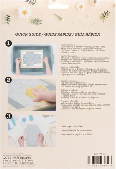 American Crafts - frame voor het scheppen van jouw eigen papier - rechthoekig - 34017563