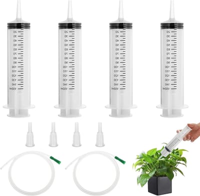150ml Herbruikbare Plastic Spuit - 4 Stuks, Individueel Verpakt, Geschikt voor Laboratoria en Wetenschappelijk Gebruik