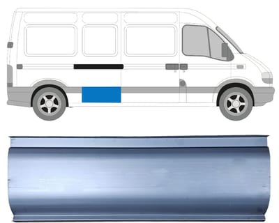 Reparatiepaneel zijpaneel voor Renault Master 1998-2010 / Links = Rechts