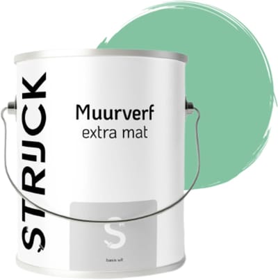 STRIJCK Muurverf Extramat - Munt - 166G-4 - 2.5 liter