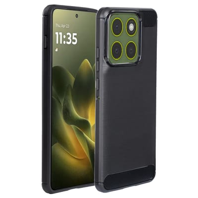 imoshion Hoesje - Geschikt voor Motorola Edge 70 - Brushed Backcover - Zwart