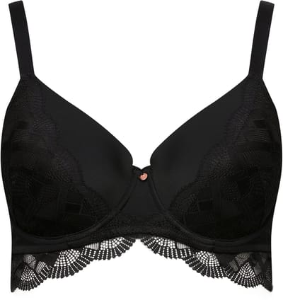 TruYou - Dames - Beugel BH kant zachte cups - Zwart - Maat 95B