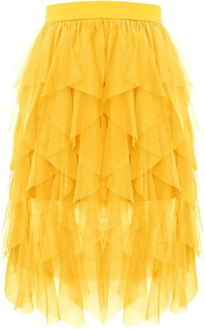 Dailygoods- Tule Rok Meerlaags Ontwerp - Asymmetrisch - Transparant - Ademend - Comfortabel - Geschikt voor Diverse Gelegenheden