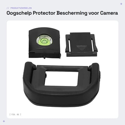 Dailygoods- Zoeker - Bescherming voor Zoeker - Geschikt voor 760D/750D/700D/650D/600D/505D - Duurzaam Plastic/Rubber - Eenvoudig te Monteren - Oogschelp