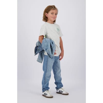 Vingino Honas Fearless Grey Melee Maat: 2 | Spijkerbroeken Outlet | Unisex | Blauw
