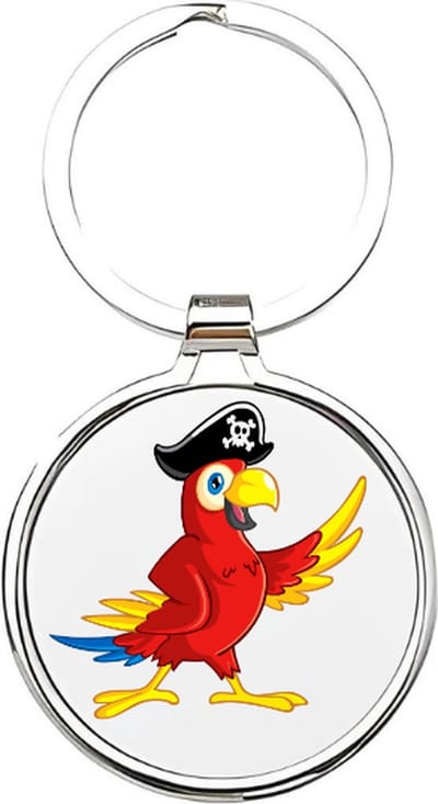 Akyol - Papegaaien Sleutelhanger - papegaai - dierenliefhebbers - rode papegaaien - ara - kaketoe - amazone vogel - vogel - Rode ara - sleutelhanger voor dierenliefhebbers - gevogelte - dierentuindier - huisdier - 4 x 7,5 CM