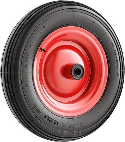 Universeel Pneumatisch Kruiwagenwiel 4.00-8 - Stevig Complete Wielen met Goede Grip