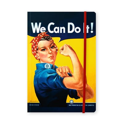 Lanzfeld We Can Do It - Kunst Notitieboek A5 - Gelinieerd - Poster - 80 Pagina's - Softcover
