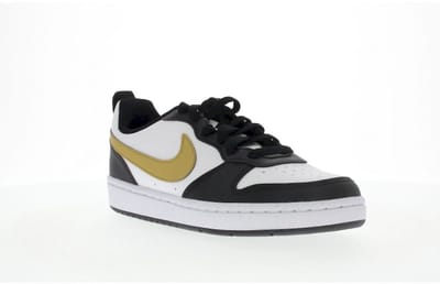 Baskets Nike Court Borough Low Recraft GS Noir Or Métallisé Enfants Blanc DV5456-008 38.5 white
