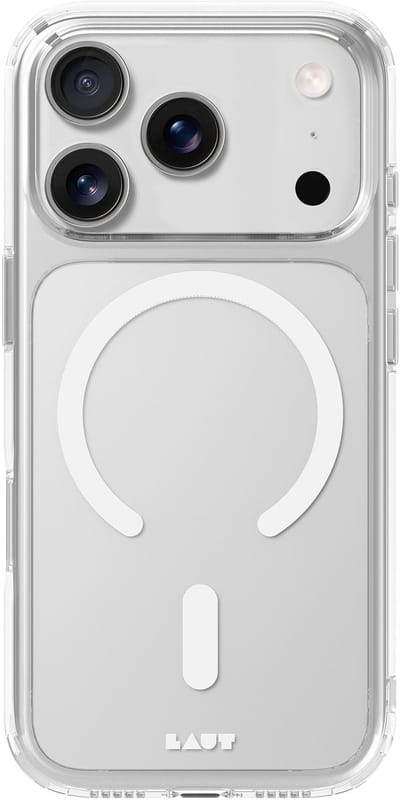 Laut Crystal Fluro iPhone 17 Pro Hoesje met MagSafe® – Clear Light Grey Transparant