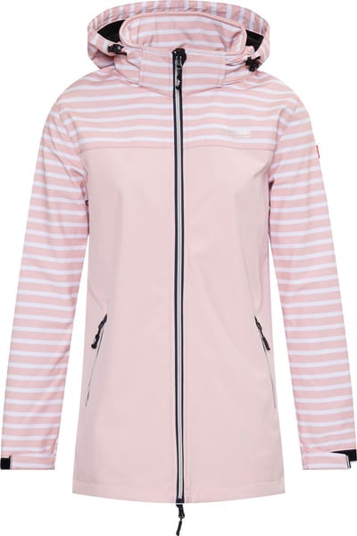 Nordberg Maddy - Softshell Outdoor Zomerjas Dames - Pink Stripe - Maat S