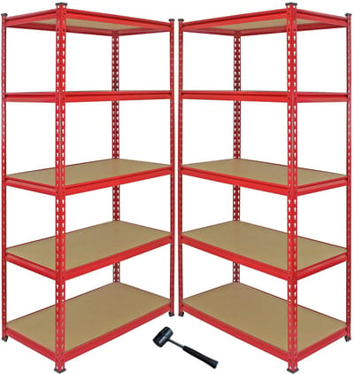 Hoekstellingbundel z-rax - rood - hoek + 2 rekken - boutloos