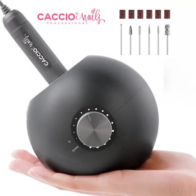 Elektrische Nagelfrees - Elektrische Nagelvijl - 35000 RPM - Grijs - Acrylnagels-Gelnagels-Manicure en Pedicure Handen en Voeten-Nagels-Nail Drill Machine-Inclusief 6 bitjes-6 schuurrolletjes-Nagelboormachine-Tafel manicure en pedicure
