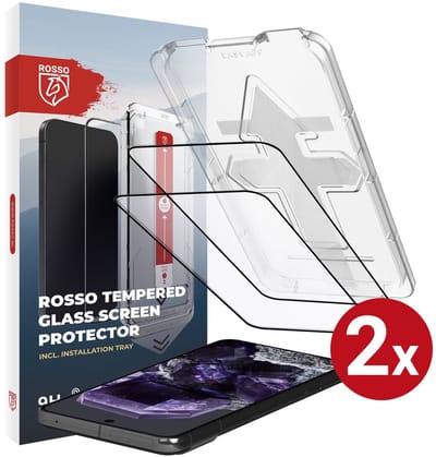 2-Pack Rosso Screenprotector Geschikt voor Google Pixel 8 | 9H Tempered Glass | Beschermglas | Glasplaatje | Case Friendly | Met Installatietray | Eenvoudige montage