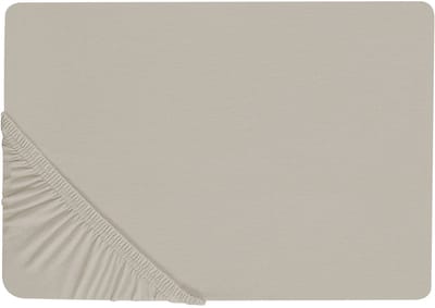 JANBU - Laken - Taupe - 140 x 200 cm - Katoen