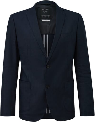 regular fit colbert van linnenmix