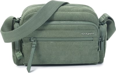 Hedgren Schoudertas Emily Multipockets Crossover RFID Corduroy Duck Green Donkergroen