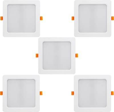 Maclean - Set van 5 stuks Led-paneel - SLIM inbouw - 18W, Neutraal Wit 4000K - 170*170*26mm - 1900lm, MCE374 S