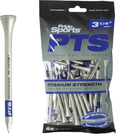 Houten Golf Tees 3 1/4 inch - Kleurgecodeerde Golf Accessoires