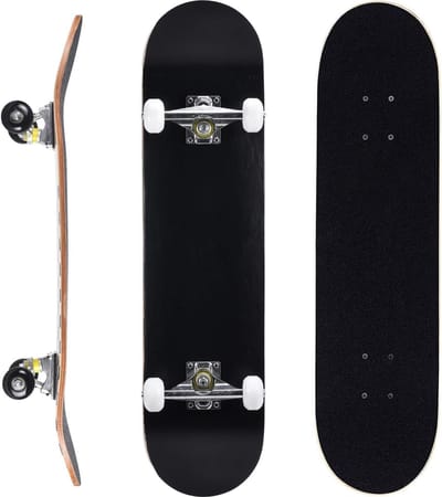 Compleet Skateboard - Beginners Board - Straat Cruisen - 7 Lagen Esdoorn - 80 x 20 cm - Gekleurd Patroon