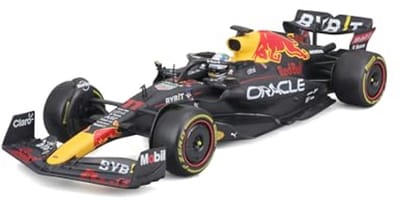 Modelauto Formule 1 RB18 2022 op schaal 1:24 - Sergio Perez - Hardcase - Blauw