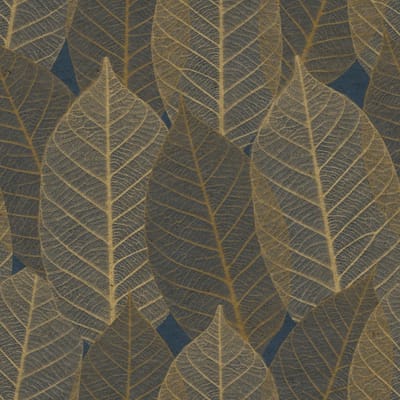 Decoprint Herbarium Behang met grote bladeren - HE27252   5415058080624   Behang