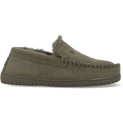 Warmbat Grizzly Suede Heren Sloffen - Groen