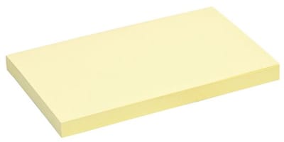Memoblok quantore 76x127mm geel | 120 stuks