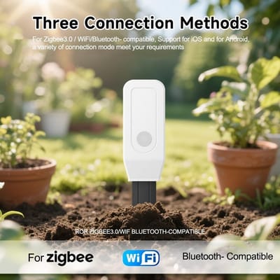 Bodemtester - Vochtmeter Sensor - Planten Verzorgen - Slimme Monitoring - 18 cm - Wit